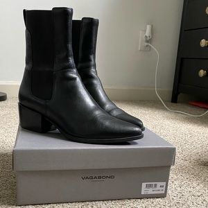 Vagabond marja black leather boots
